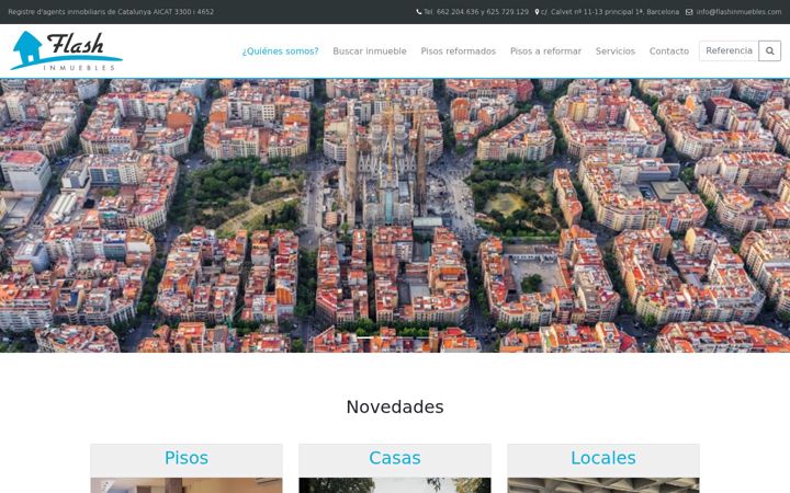 Screenshot of flashinmuebles.com