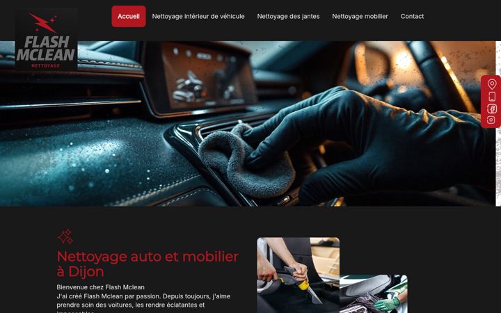 Screenshot of flashmclean.fr