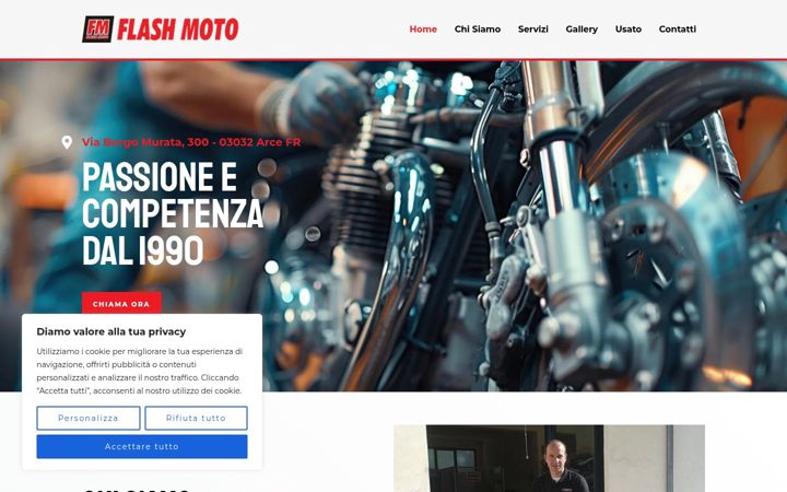 Screenshot van flashmoto.it