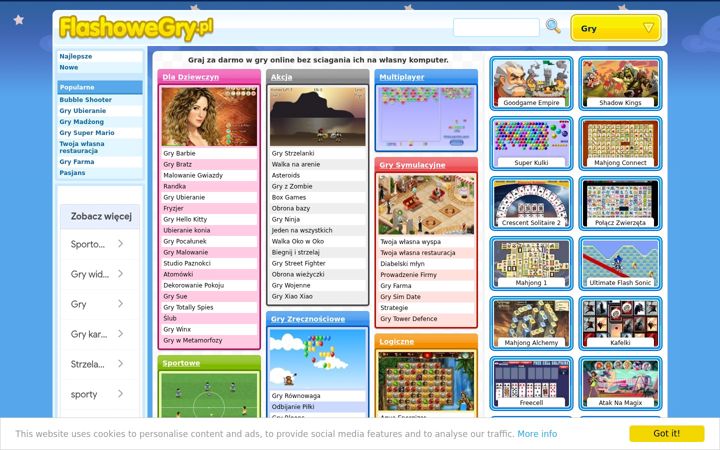 Screenshot of flashowegry.pl