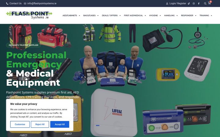 Screenshot of flashpointsystems.ie
