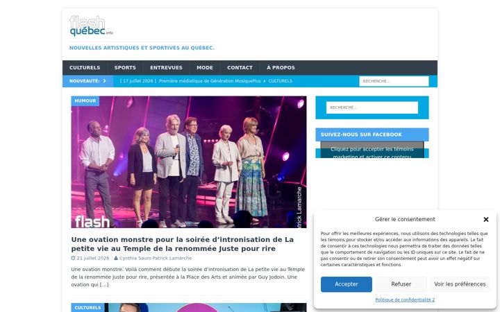 Screenshot of flashquebec.info