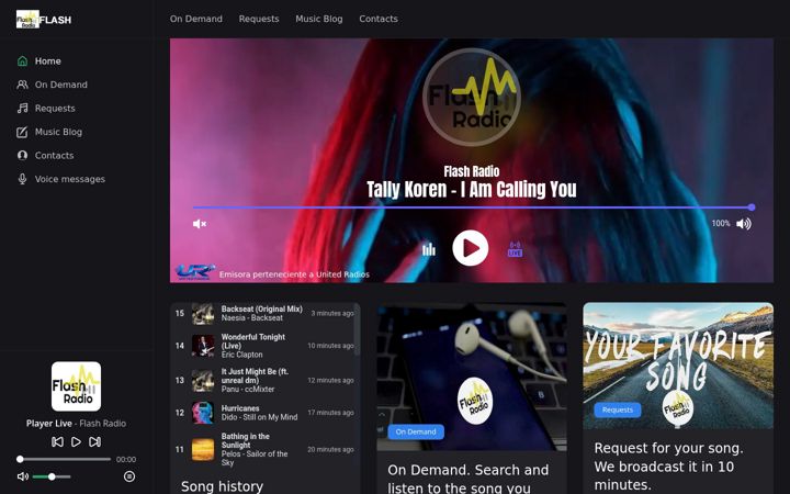 Screenshot of flashradio.es
