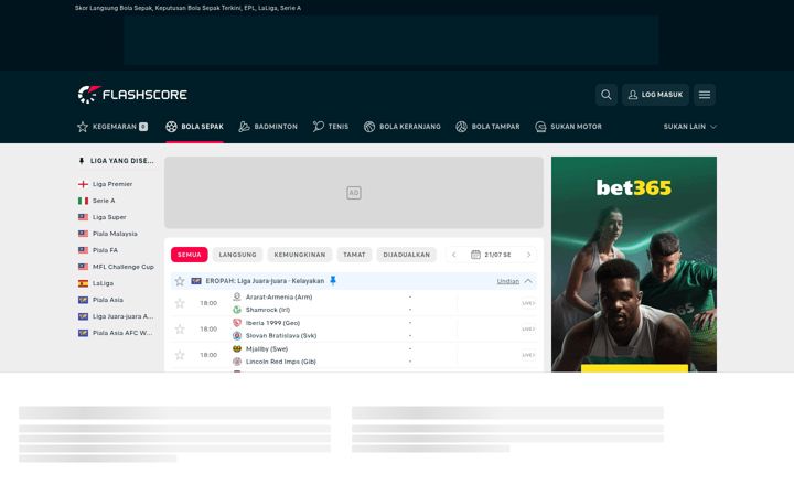 Screenshot of flashscore.com.my