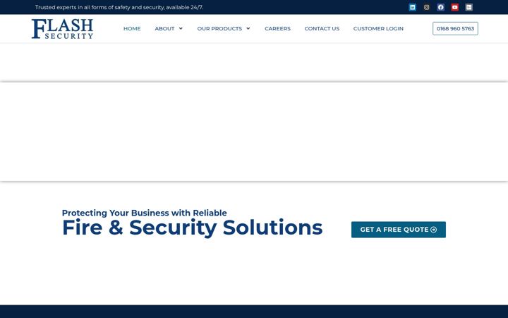 Screenshot of flashsecurity.co.uk