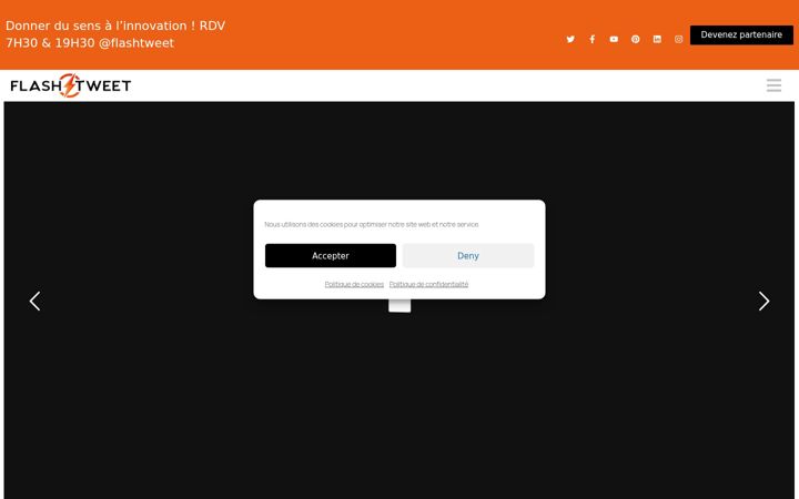 Screenshot of flashtweet.fr