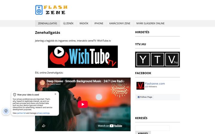 Screenshot of flashzene.com