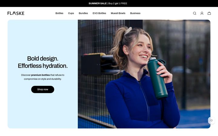 Screenshot of flaske.com