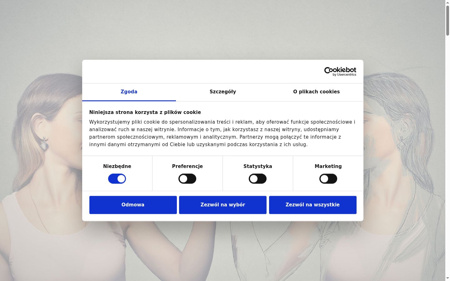 Sutikimo reklamjuostės, rodytos prieš bet kokią sąveiką, ekrano kopija