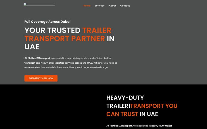 Screenshot of flatbedxtransport.com