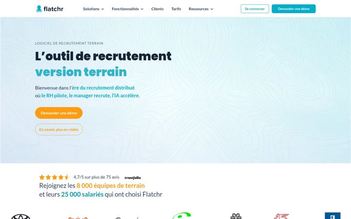Screenshot του flatchr.io