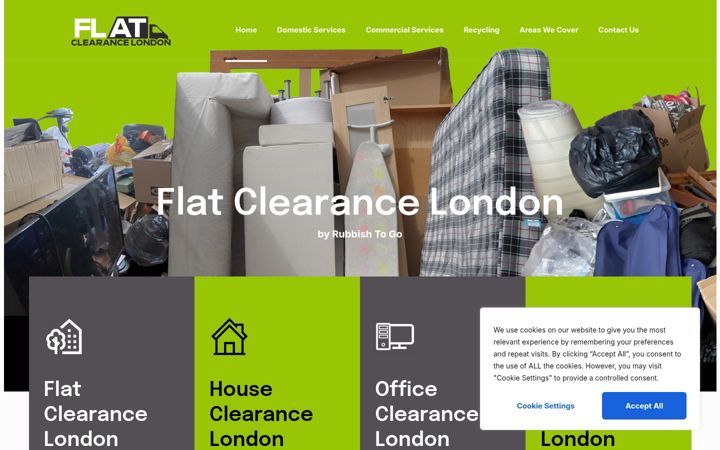 Screenshot of flatclearancelondon.co.uk