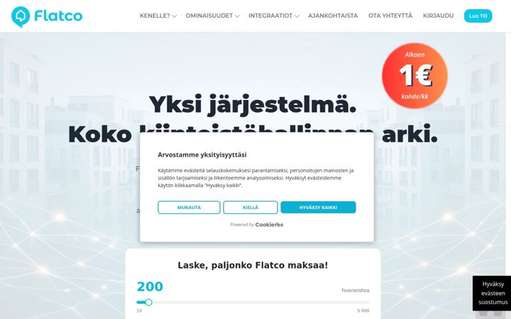 Screenshot of flatco.fi