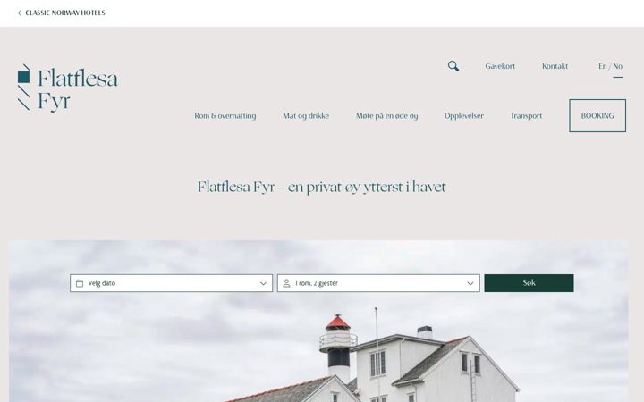 Screenshot of flatflesafyr.no