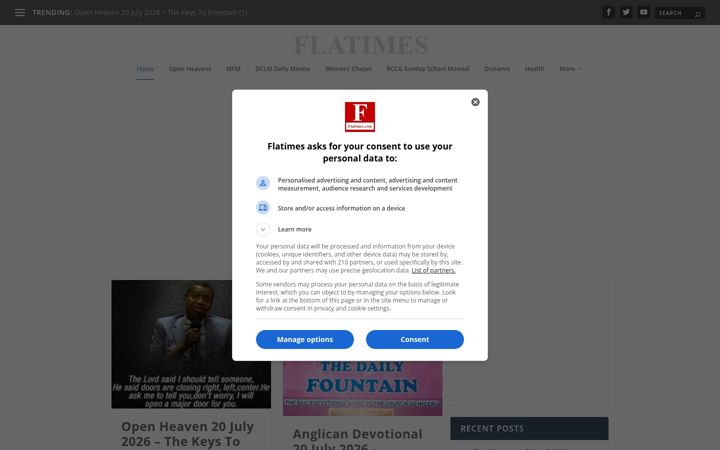 Screenshot of flatimes.com