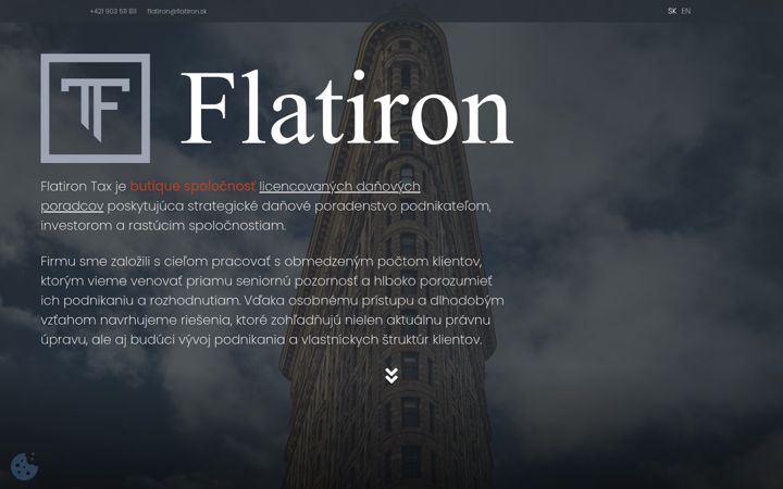 Screenshot of flatiron.sk