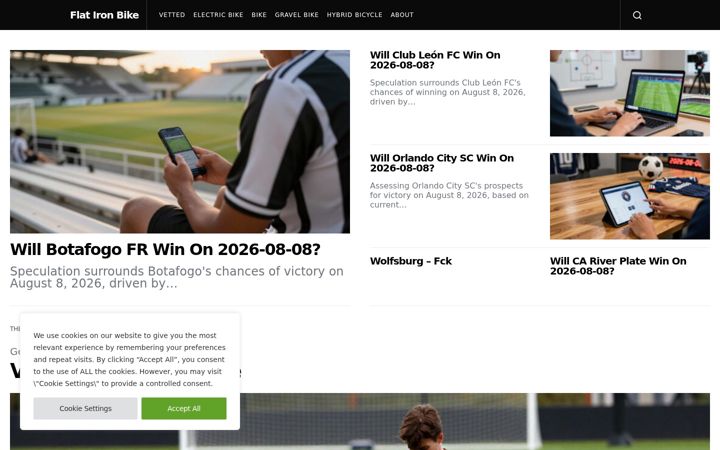 Screenshot of flatironbike.com