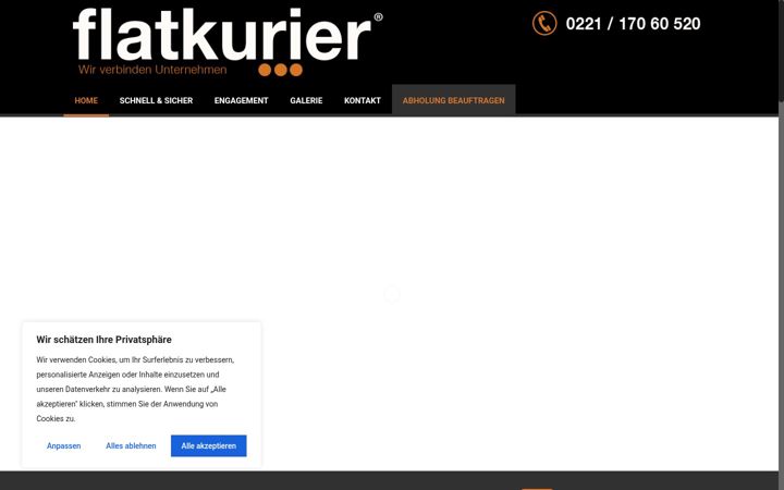 Screenshot of flatkurier.de