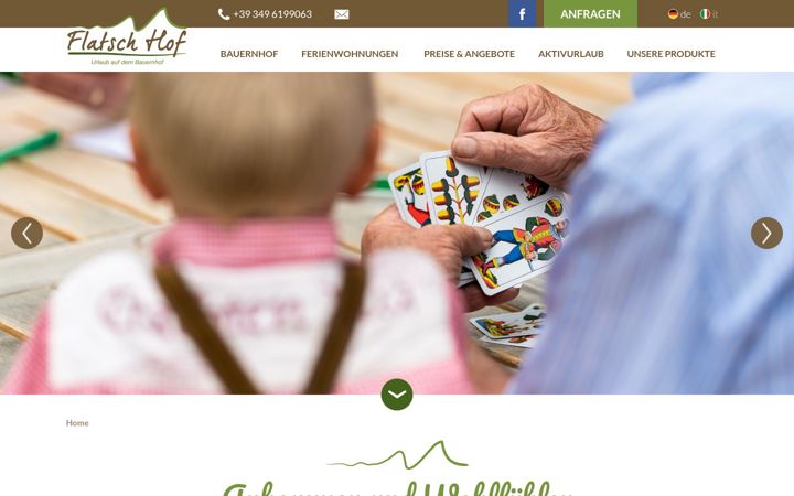 Screenshot of flatschhof.com