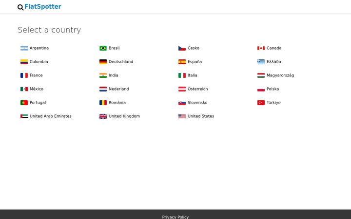 Screenshot of flatspotter.com