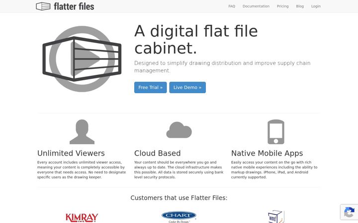 Screenshot of flatterfiles.com