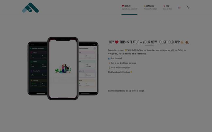 Screenshot of flatup-app.de