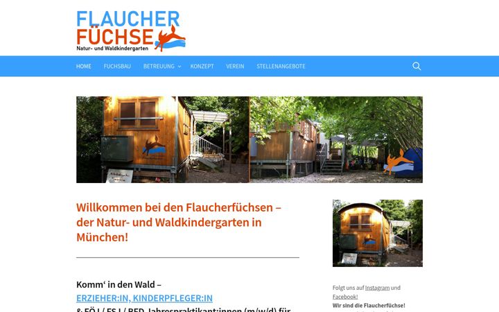 Screenshot von flaucherfuechse.de
