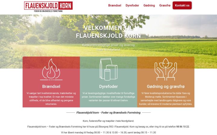 Screenshot of flauenskjoldkorn.dk