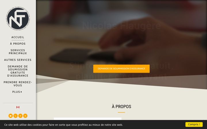 Screenshot of flaugere.ca