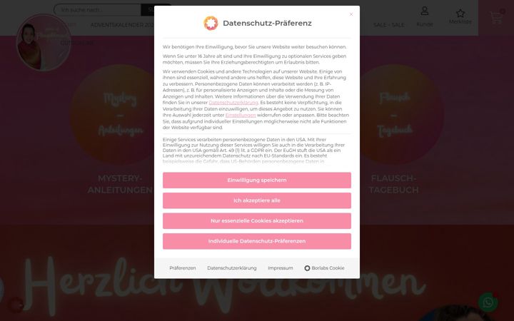 Screenshot of flauschkonzert.de