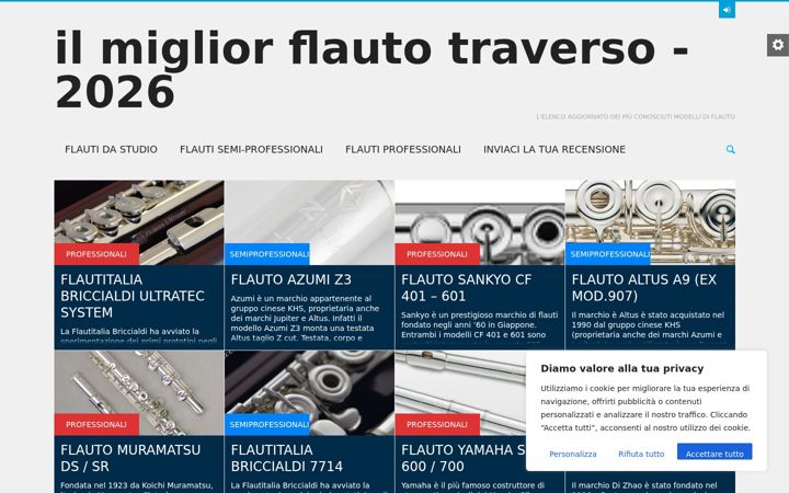 Screenshot of flauto.biz