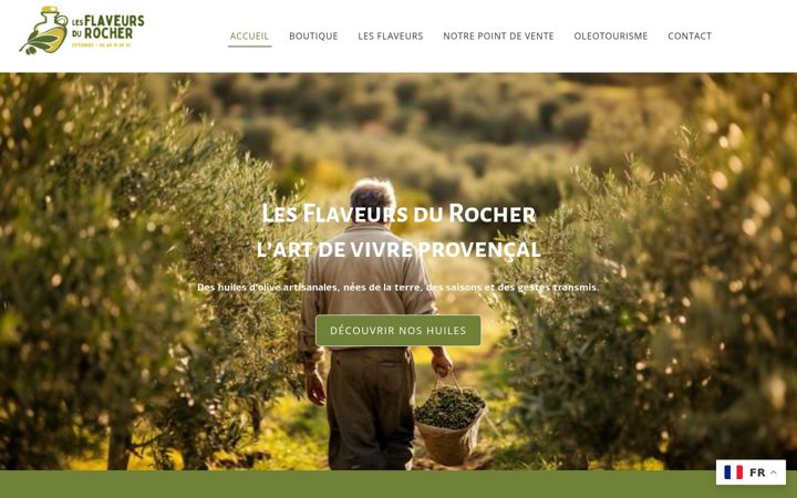 Screenshot of flaveursdurocher.fr