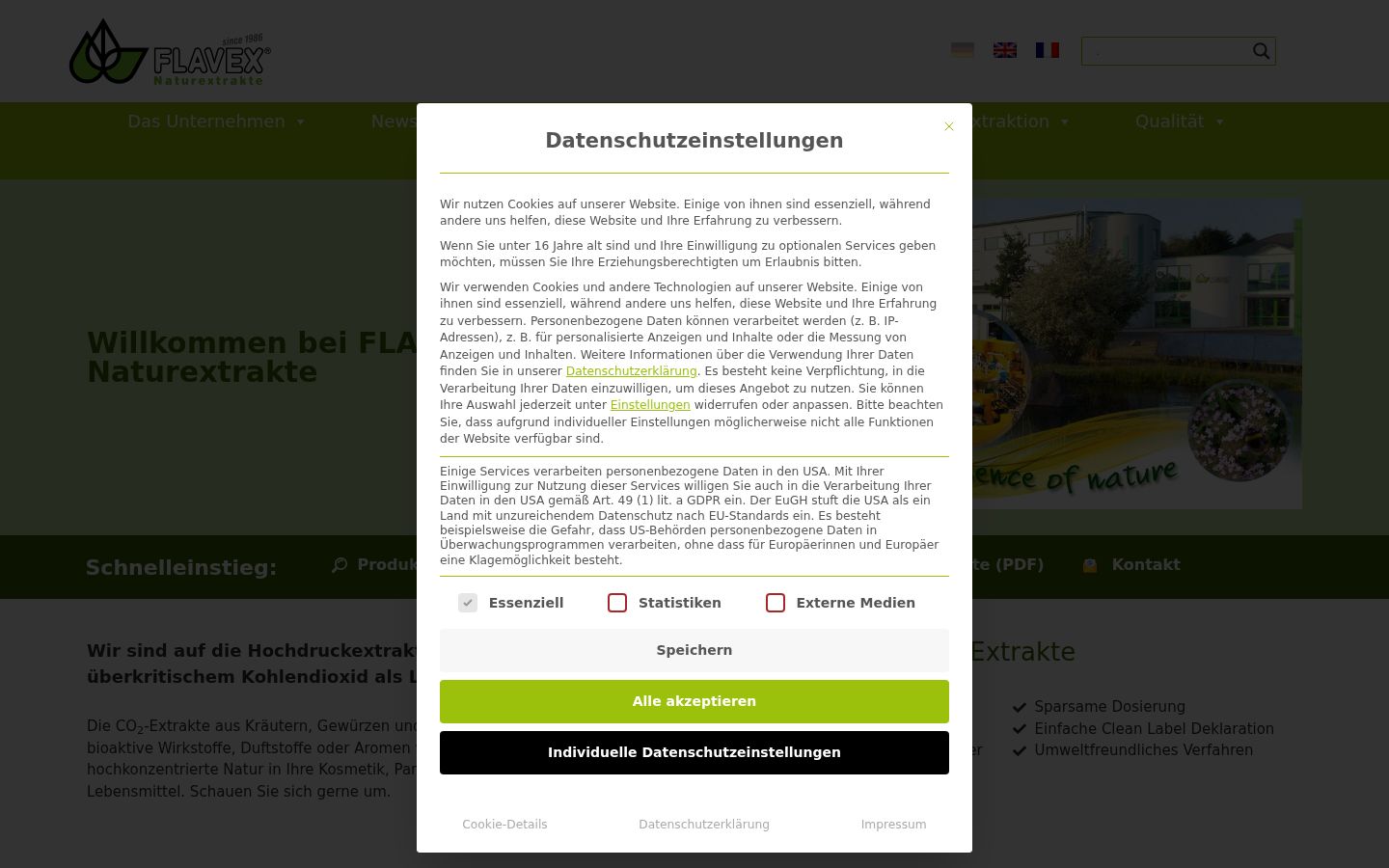 Snimka zaslona bannera za privolu prikazanog prije bilo kakve interakcije