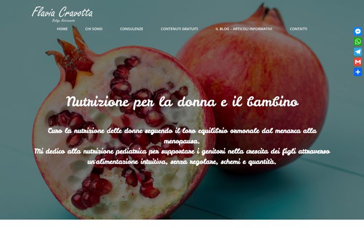 Screenshot van flaviacravottanutrizionista.it