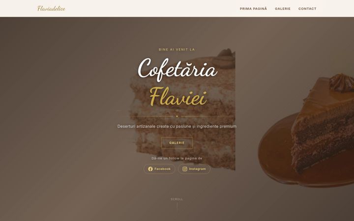 Screenshot of flaviadelice.ro