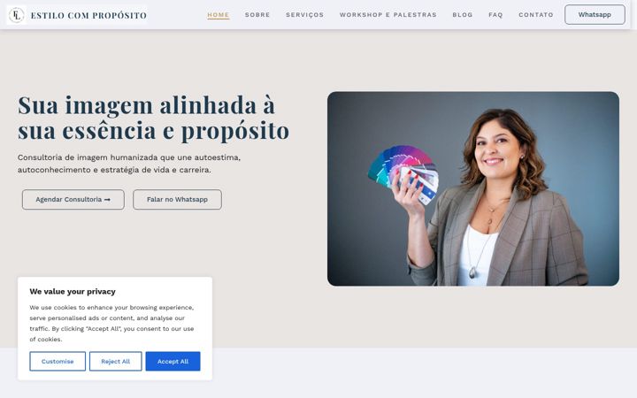 Screenshot ta' flavialins.com.br