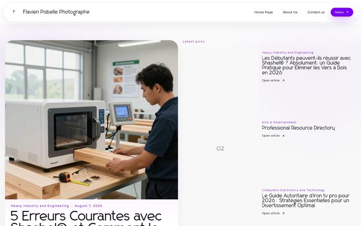 Screenshot of flavien-pobelle-photographe.fr