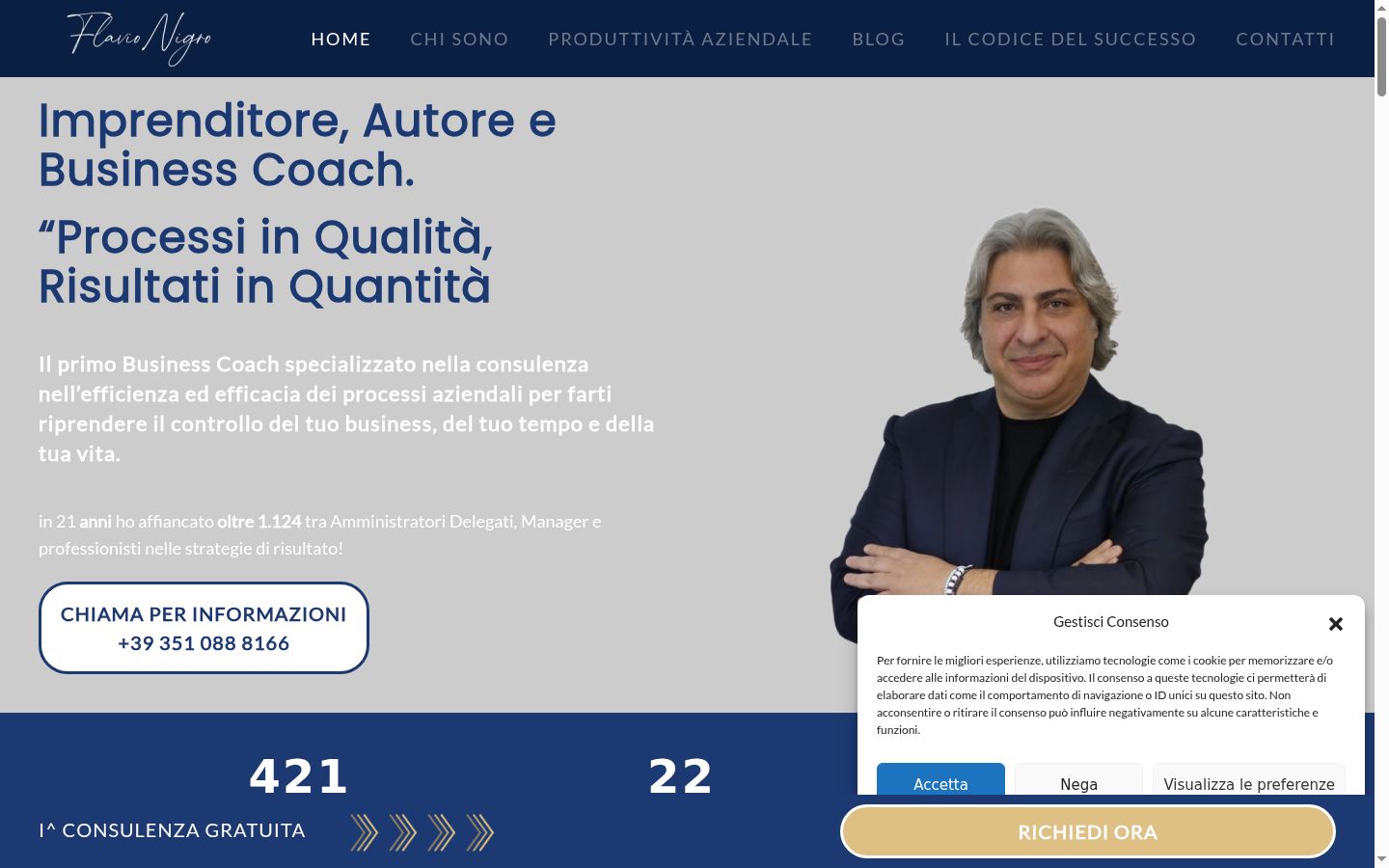 Captura de ecrã do banner de consentimento apresentado antes de qualquer interação