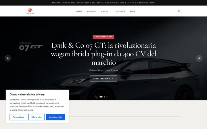 Screenshot of flavioperrone.net
