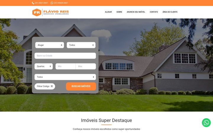Screenshot of flavioreisimob.com.br