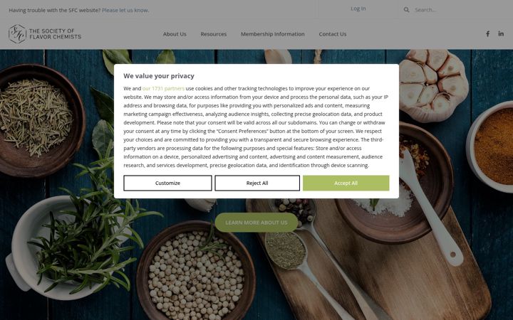 Screenshot of flavorchemists.com
