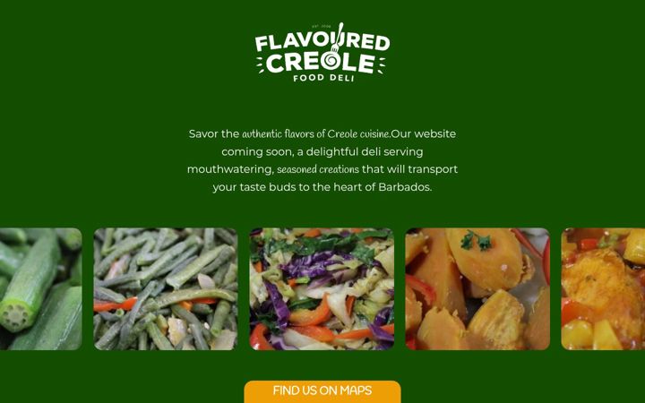 Screenshot of flavouredcreole.com