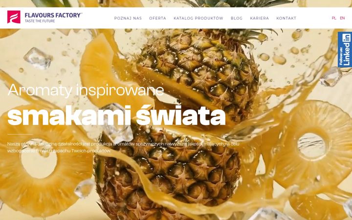 Screenshot of flavoursfactory.com