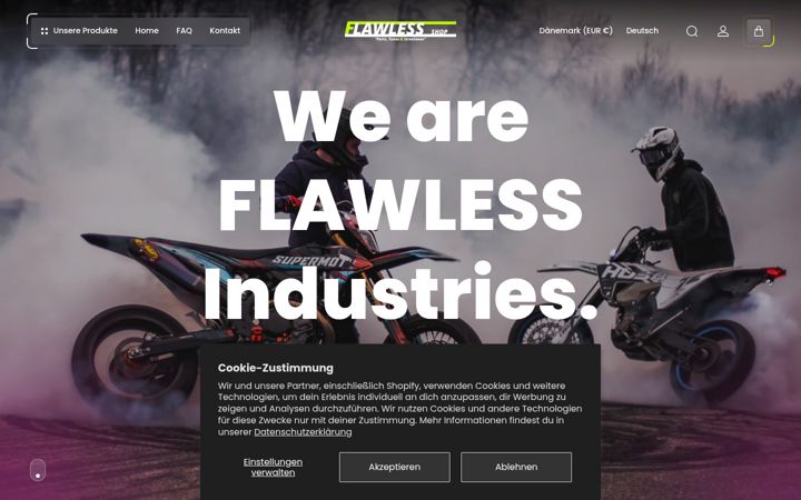 Screenshot of flawless-shop.com