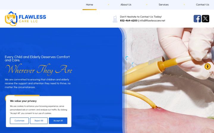 Screenshot of flawlesscarellc.com