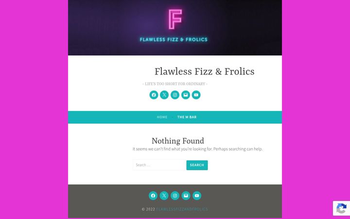 Екранна снимка на flawlessfizzandfrolics.co.uk