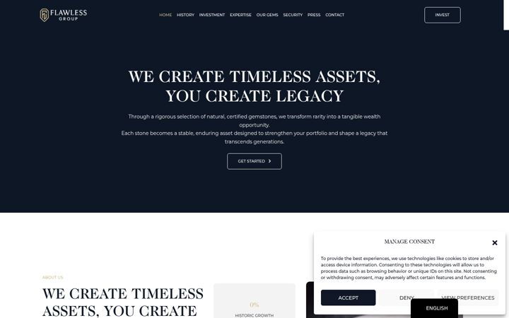 Screenshot of flawlessgroup.org