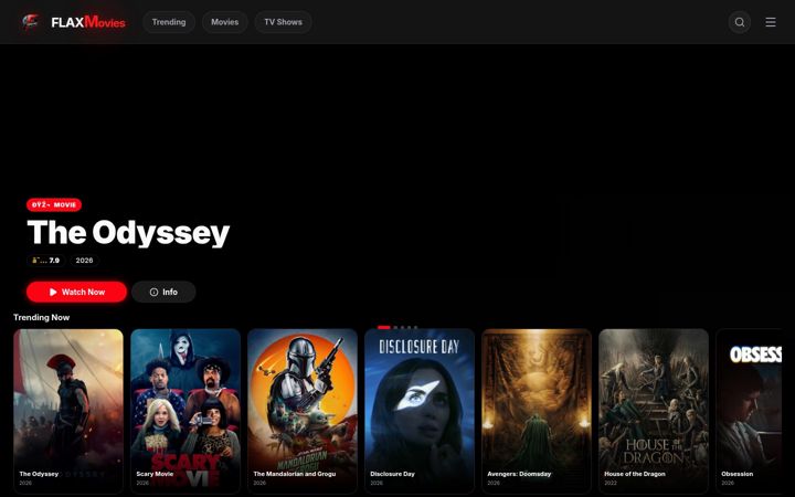 Screenshot of flaxmovies.lol