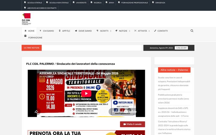 Screenshot of flcgilpalermo.it