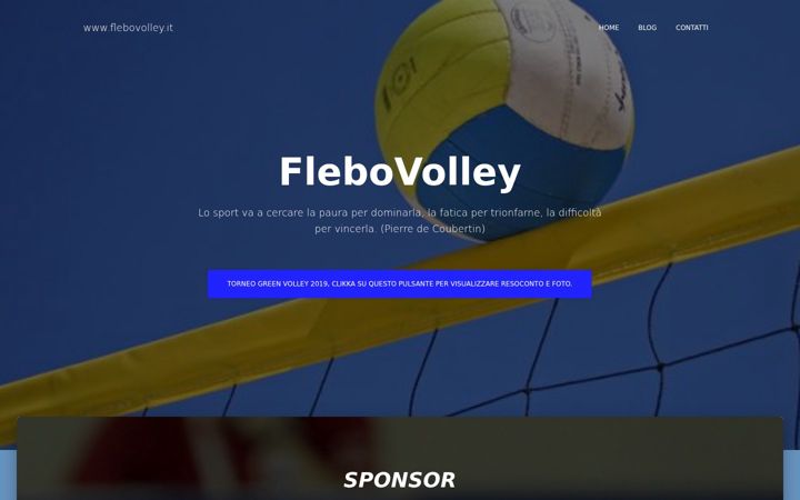 Screenshot of flebovolley.it